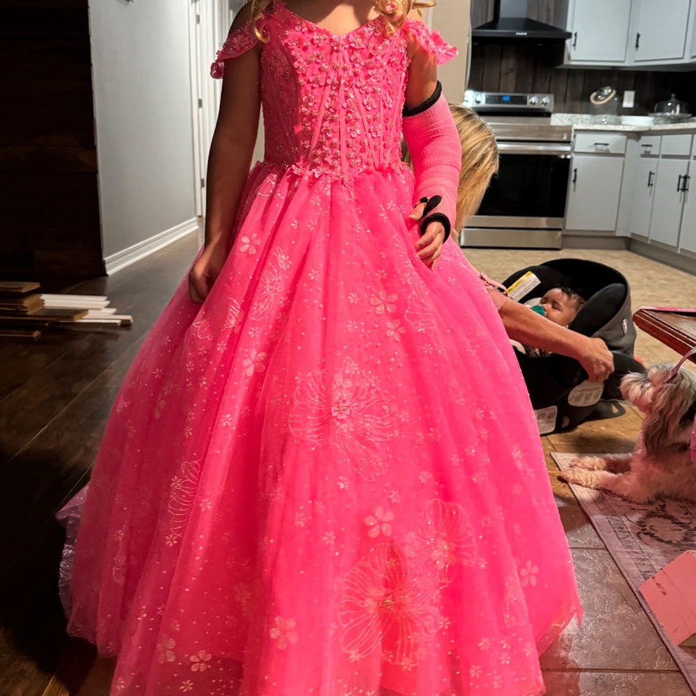 Tiffany size 8 little girls formal dress!. Bought brand new with tags. Worn once